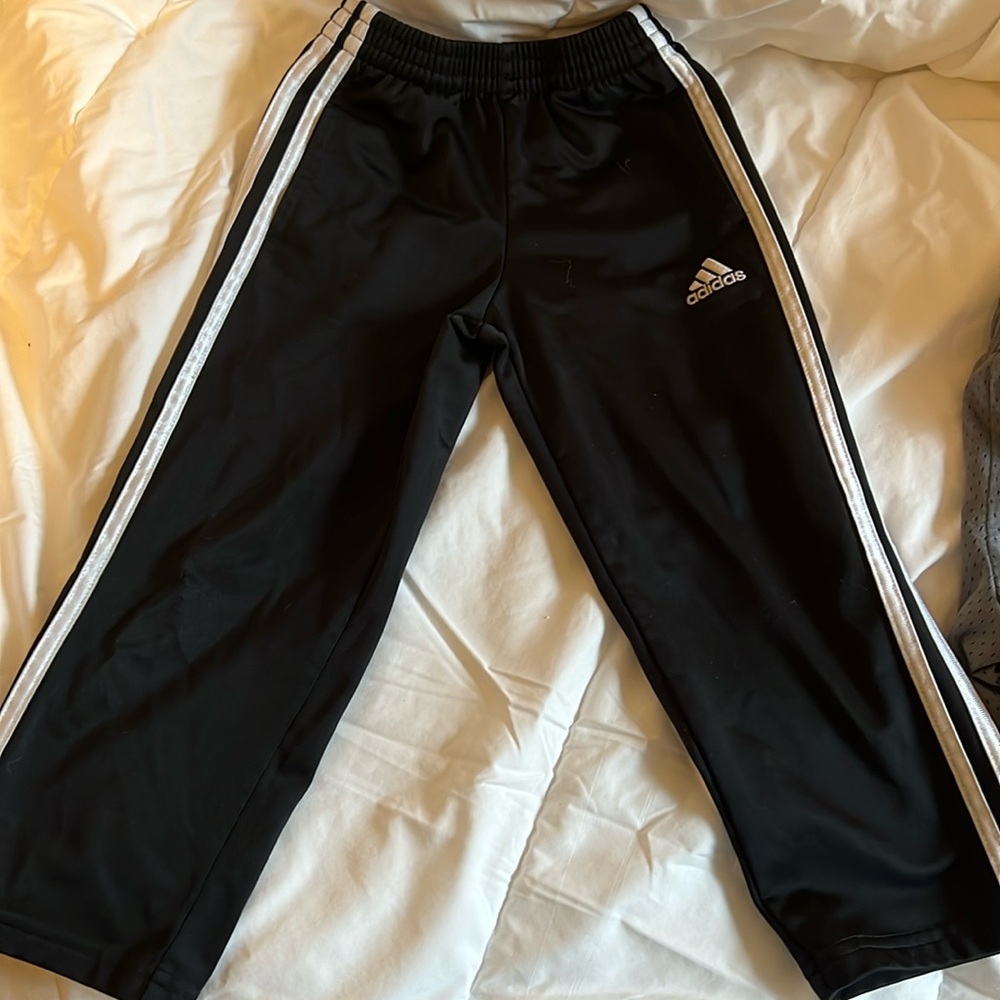 Adidas black  kids athletic pants size 4